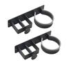 Aluminum No-Drill Wall Mount Hair Dryer Holder, For Bathroom 2Pc Storage Solution