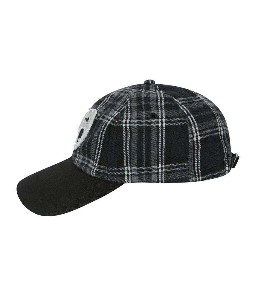 Aejeuon Check Patch Ball Cap