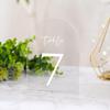 Wedding Table Numbers Set Of 5pcs Acrylic Table Sign Cards With Base Holder Wedding Centerpieces Reception Restaurant Banquet