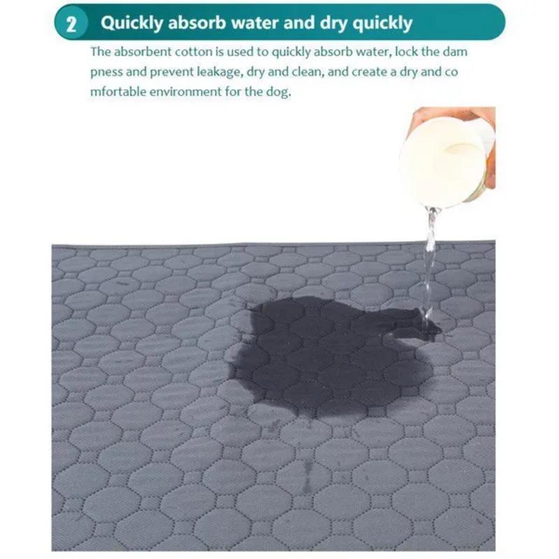 1 Stück Haustier Urinunterlage Decke Waschbar Wiederverwendbar Saugfähig Welpentraining Urinmatte
