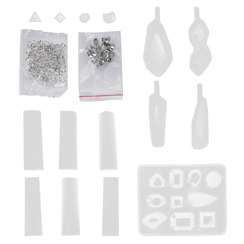 Handicraft Jewelry DIY Silicone Mold Earring Pendant Making Mold Eye Screw Accessory Set