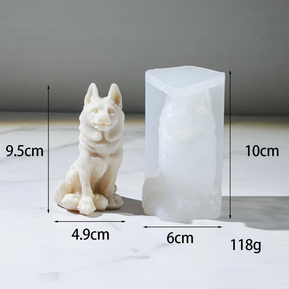 3D Cute Cat Dog Candle Silicone Mold Handmade Sausage Dog Poodle Aromatherapy Cream Candle DIY Animal Resin Doll Decoration Gift