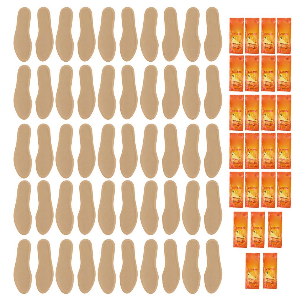 25 par varma inläggssulor värmare engångs långvärmande mjukt klister luftaktiverade fotvärmare för kvinnor