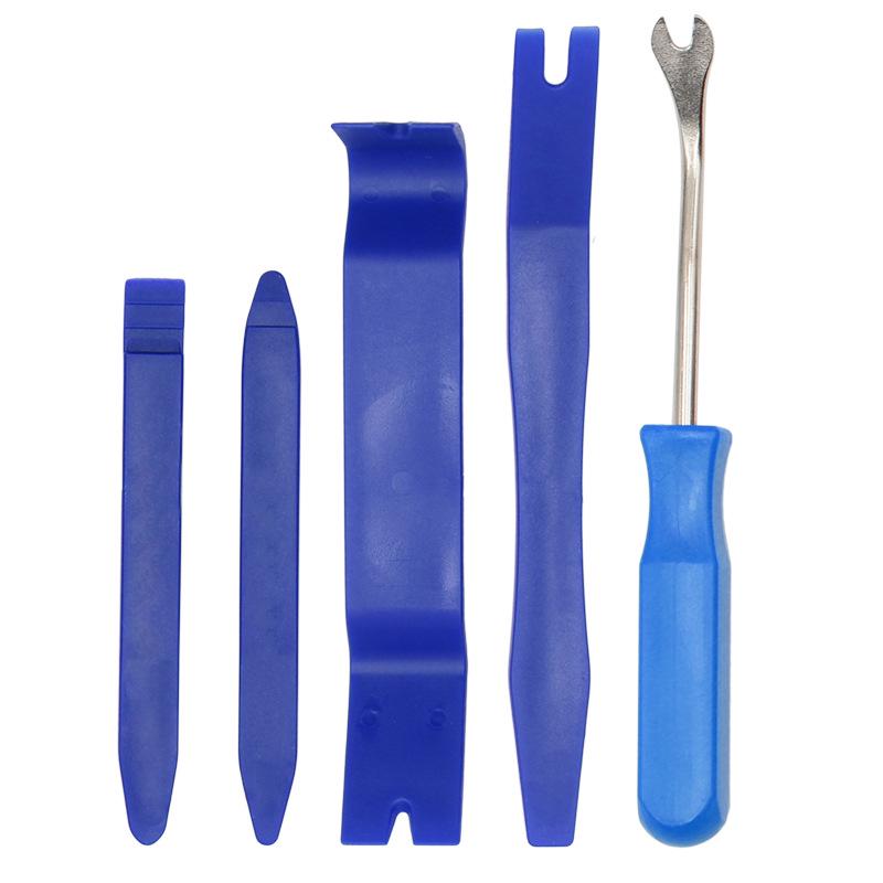 

Car Stereo Tool Set: 5/7-Piece Interior Removal & Installation Kit with Pry Bar & 4 Screwdrivers