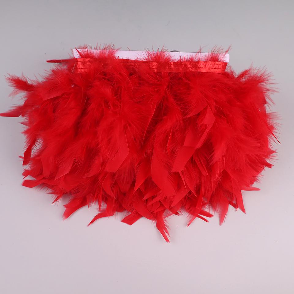10 Meters Turkey Feathers for Clothes DIY Marabou Feather Fringe for Needlework Party Plume Handmade Mirror Home Decor Wholesale