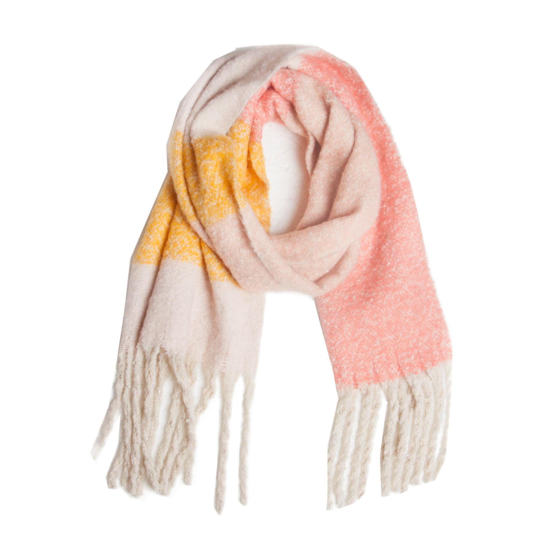 

Осенне-зимний толстый шарф с кисточками в тон, толстая шаль 09#