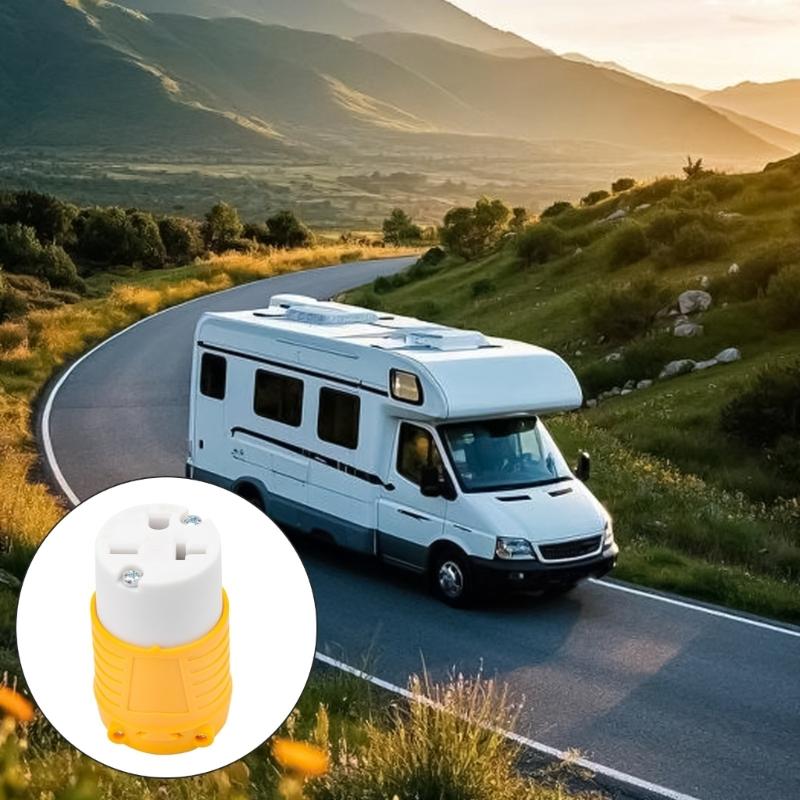 Three Pin Male/Female NEMA 6-20P Industrial Outdoor Plug Straight 20A/250V High Power Power Connectors Converters