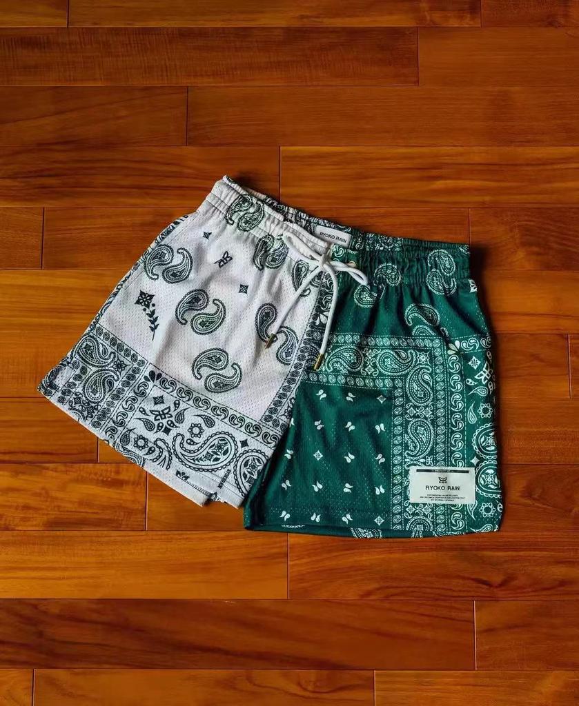 Unisex Summer Basketball Shorts: Oil Painting Style Mesh, Above Knee, Loose Fit