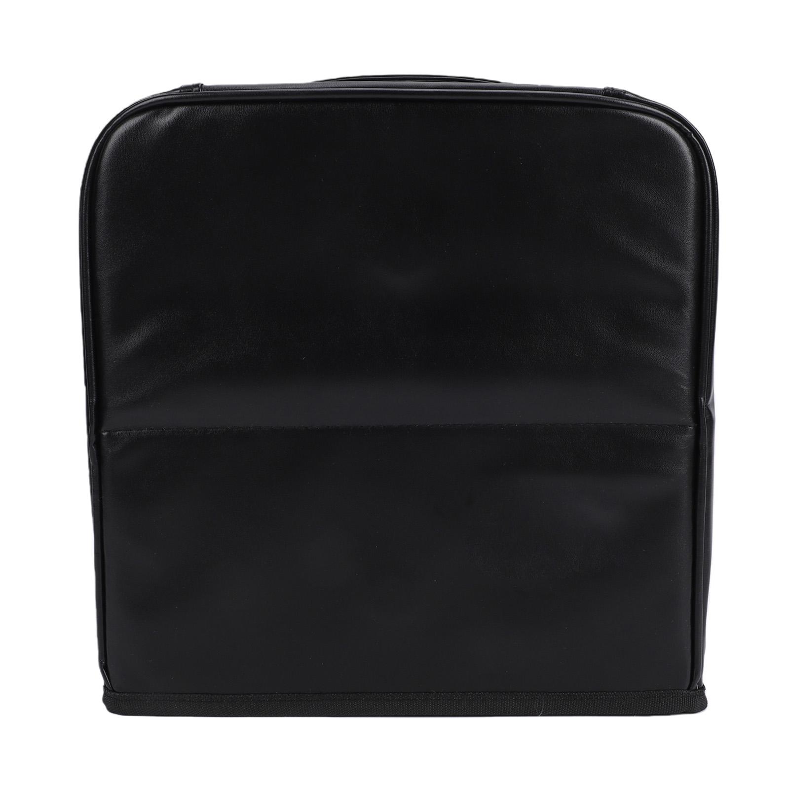 

Standing Makeup Bag Reinforced Base Smart Compartments Travel Organizer Cosmetic Bag for Women Black чёрный