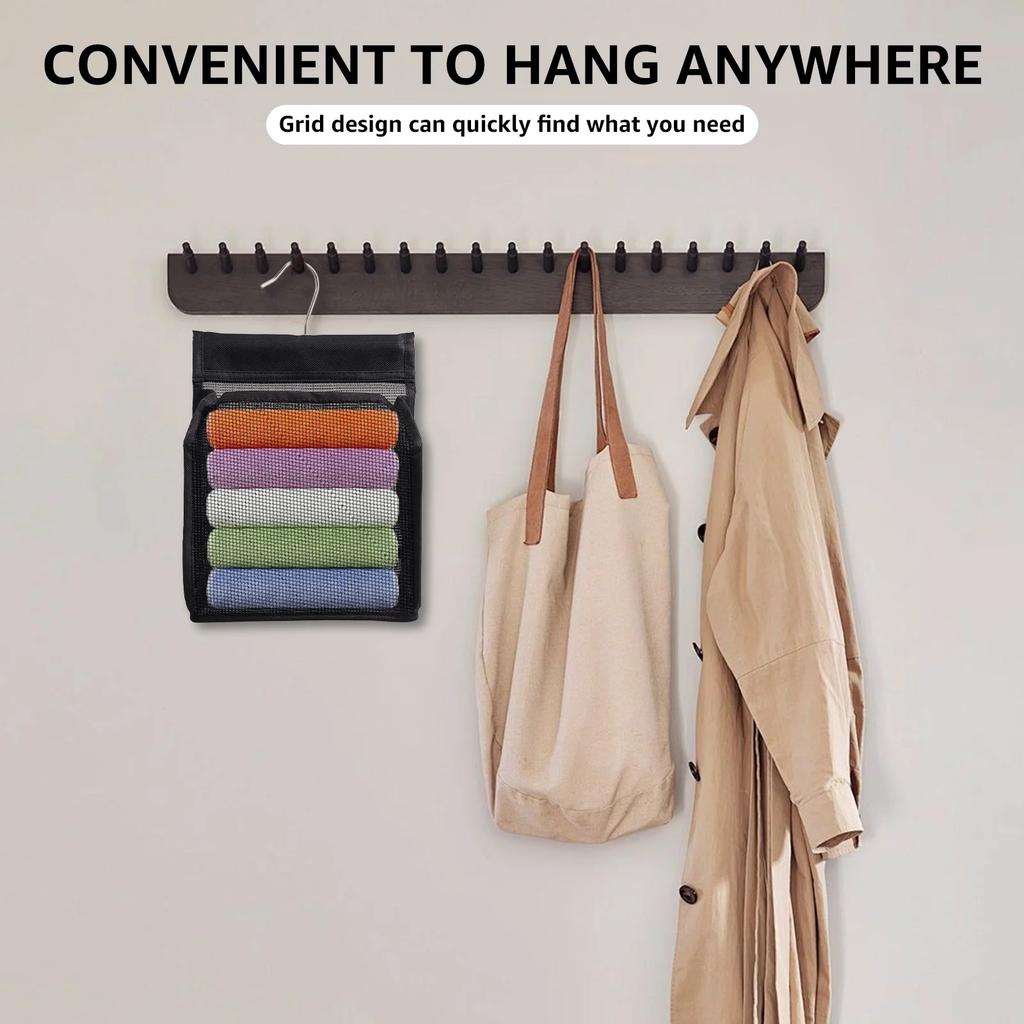 Hanging Toiletry Bag PVC Mesh Hanging Bag Portable Quick Drying Shower Storage Bag Wall mounted Cosmetics Toiletries Organizer