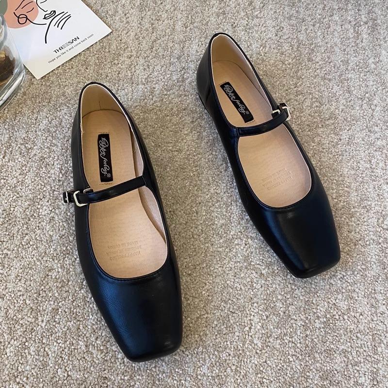 Fashion Flat Shoes for Women Silver Mary Jane Women's Shoes 2025 New Spring Autumn Flat Soft Soled Ballet Scoop Shoes Loafers Women