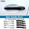 Door Handle Cover For Toyota Ractis 2005 2006 2007 2008 2009 2010 Gloss Black Chrome Car Trim Styling Accessories Stickers