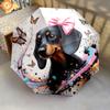 1PC cute dog pet puppy Umbrella Portable Folding Umbrella Iron Frame Hole Bone Structure Outdoor Home Umbrella A14