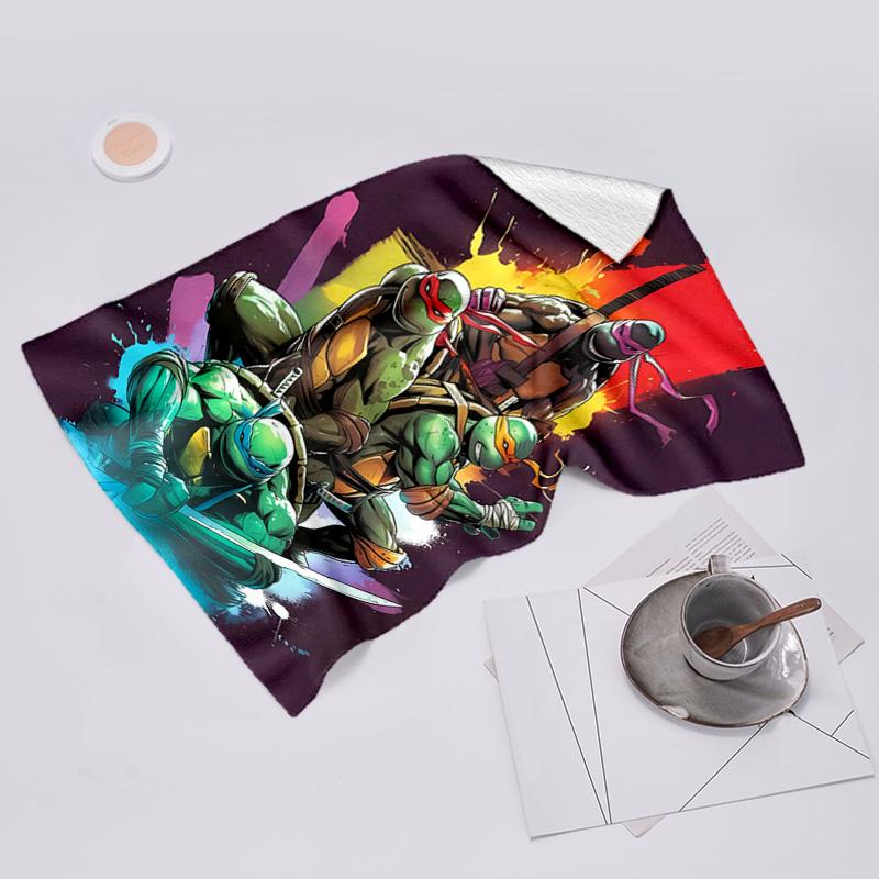 proof beach towel with Teenage Mutant Ninja Turtles pattern - soft,absorbent,quick-drying,machine washable - perfect for swimming,camping,bathing