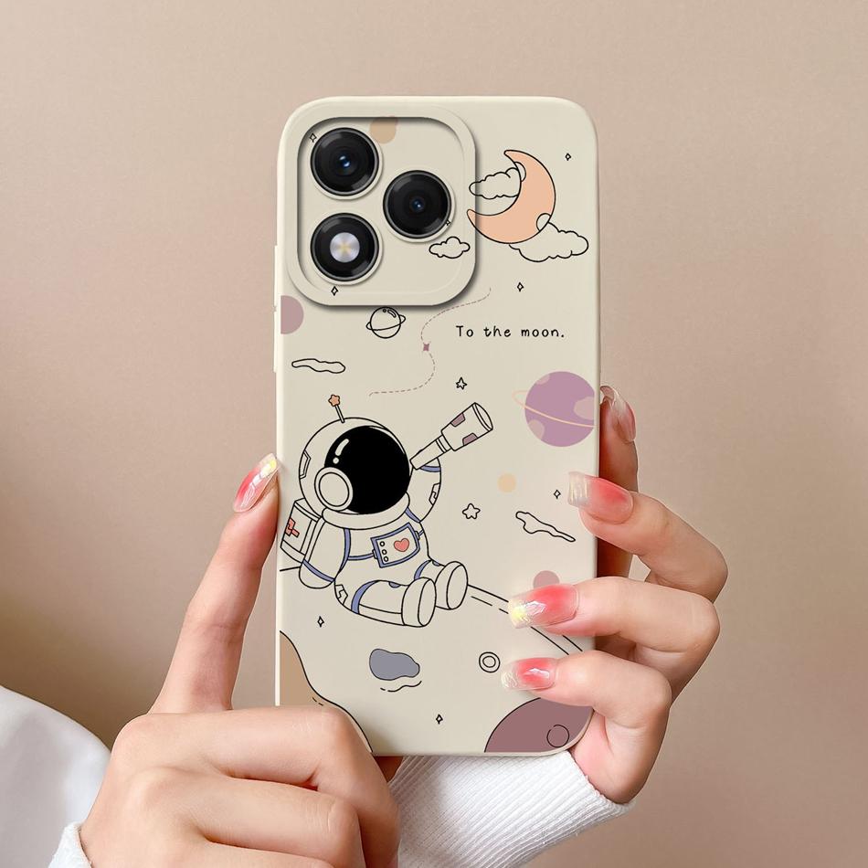 Case For Honor 400 Lite Candy Painted Flowers Phone Cover Soft Liquid Silicone Upgrade Camera Protection Shockproof Back Covers