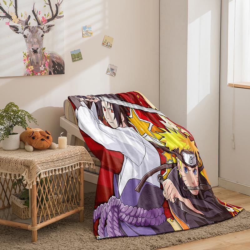 Animation Hokage Serie Flanelldecke 3D-Druck Sofadecke Verdickte Decke