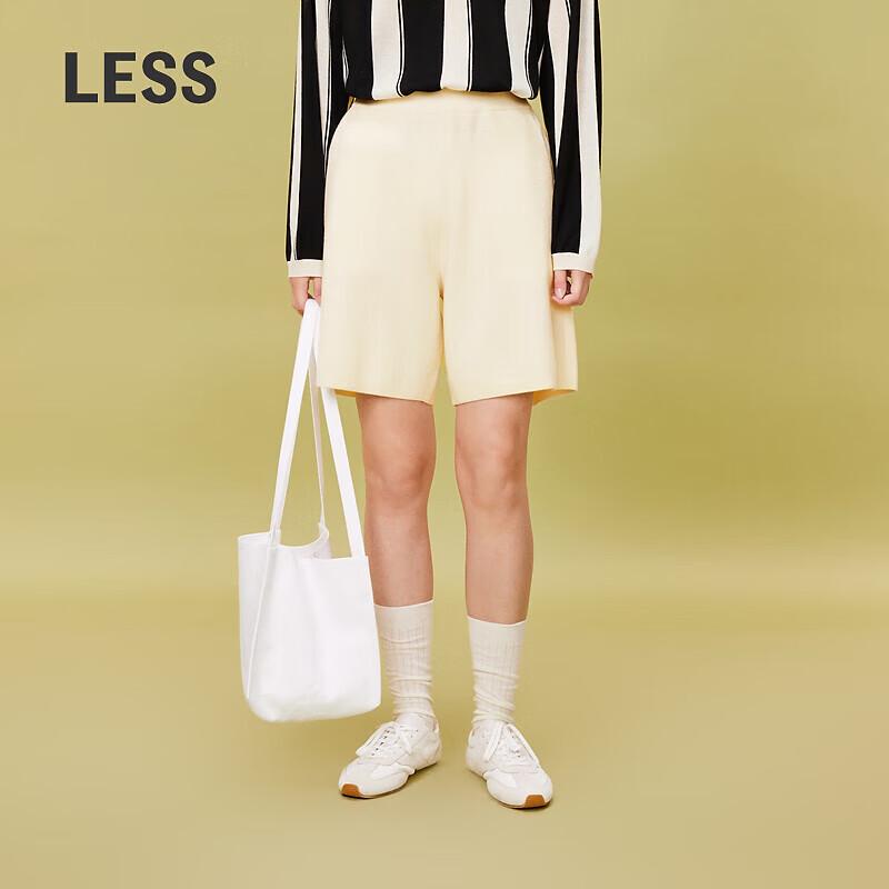 Women's Wool Knit Elastic Waist Shorts