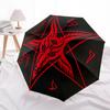 1pc Baphomet Symbol Automatic Open/close, Heavy-Duty Iron Frame & 8-Rib structure, Compact Folding Umbrella for Women/Men, All-Season Travel, Hallowee