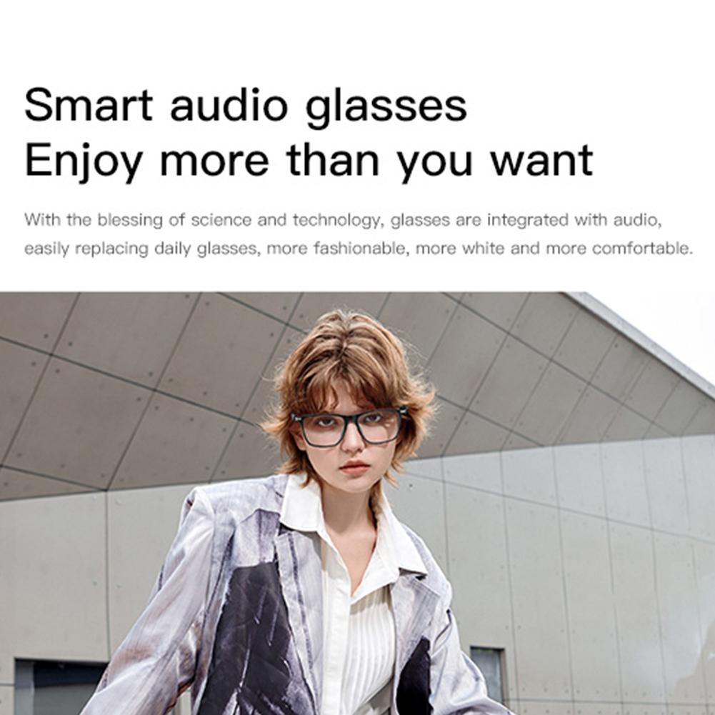Inteligentne Okulary z Tłumaczem AI Okulary BT Bezdotykowa Muzyka i Połączenia Słuchawki do Sportów na Świeżym Powietrzu Wodoodporne dla Mężczyzn Kobiet