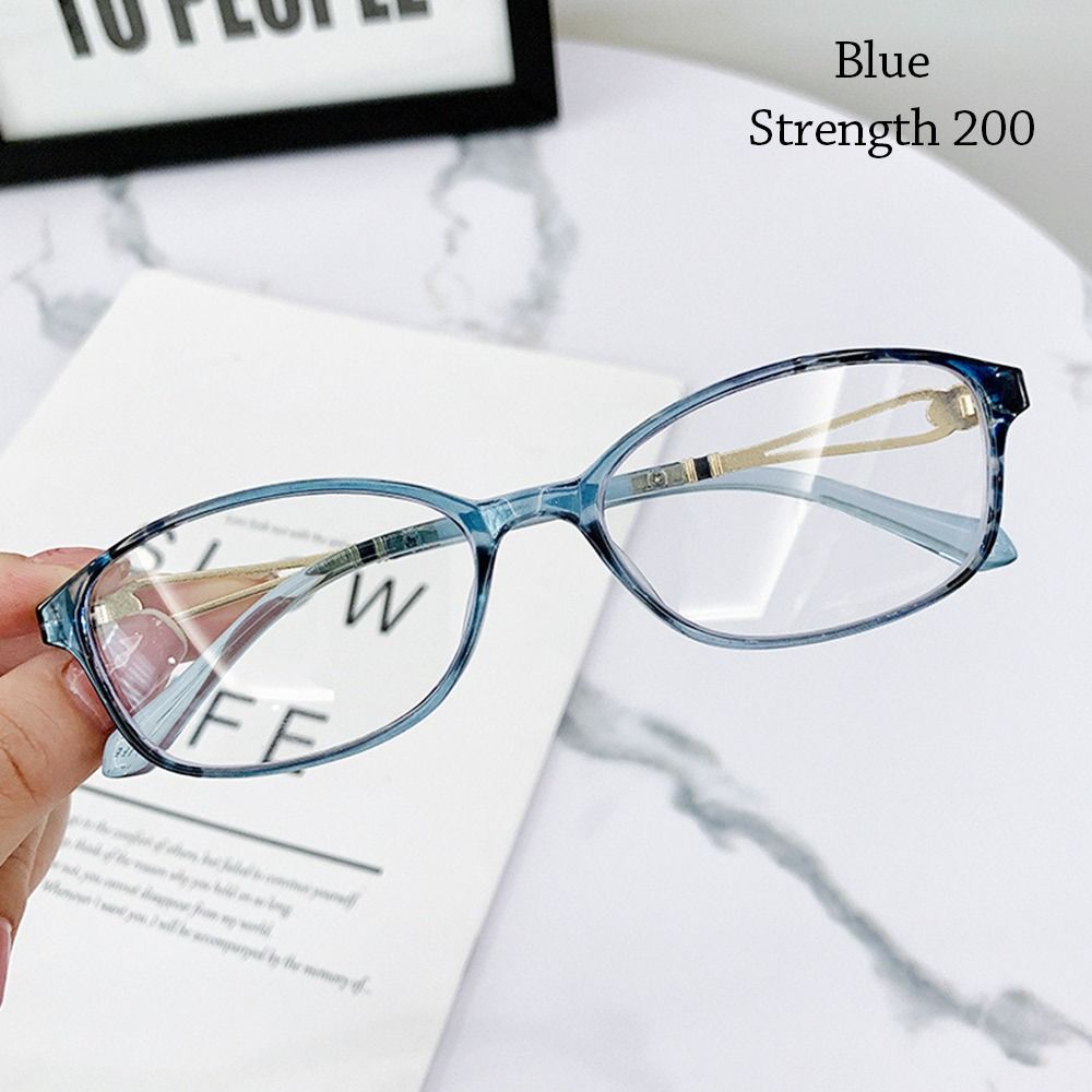 

Портативні ультралегкі окуляри для захисту очей від далекозорості Модні окуляри для читання для чоловіків і жінок Strength 200 синій