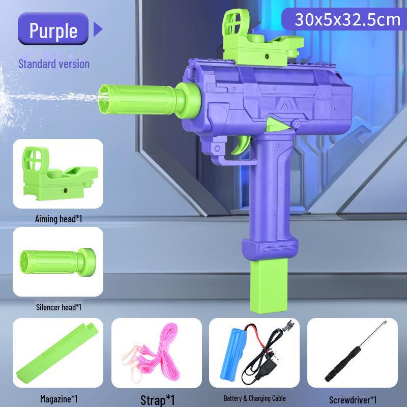 Uzi Electric Burst Water Gun for Kids – Large Capacity Toy for Water Fights