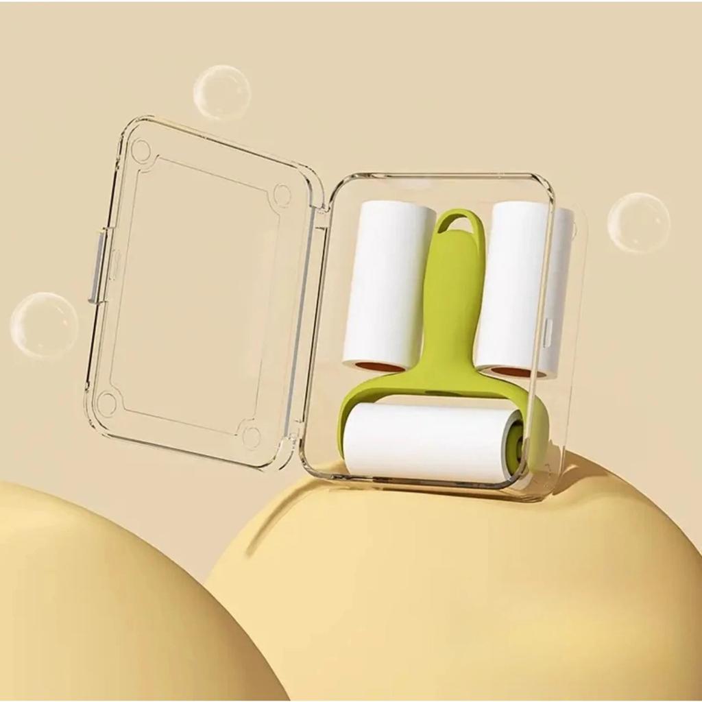 Portable Mini Lint Roller with Tear-off Sheets, High Viscosity Sticky Cleaner for Clothes, Dust & Pet Hair Removal