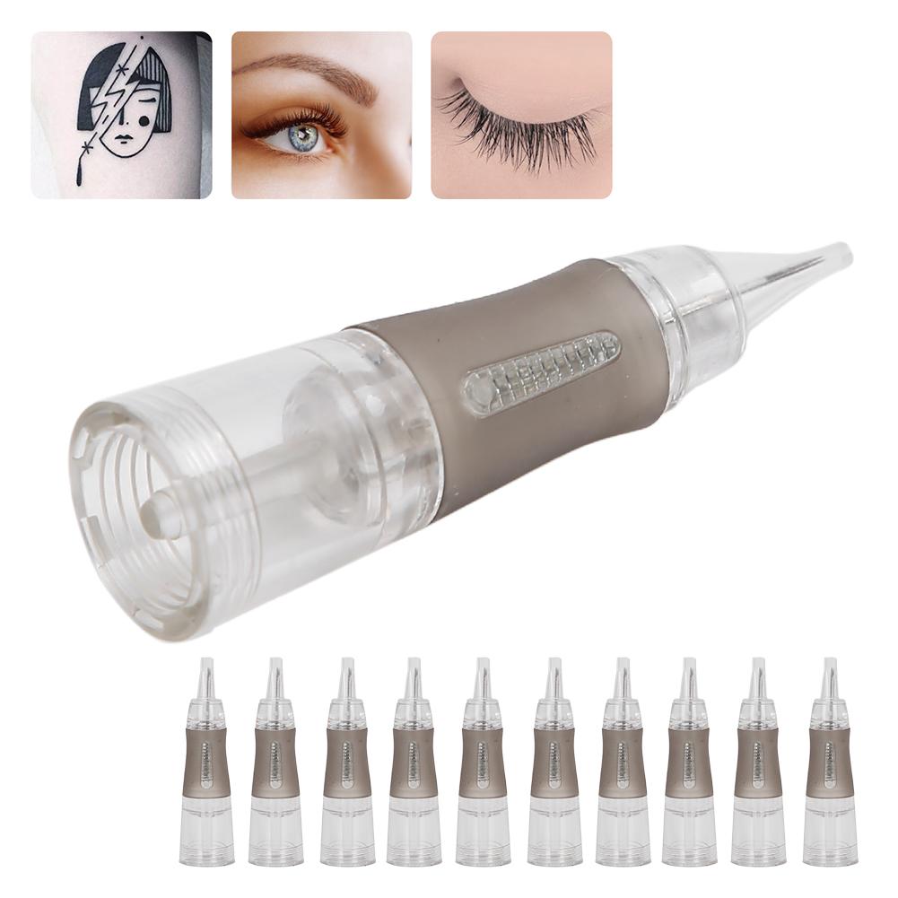 10pcs Disposable Eyebrow Tattoo Needles Microblading SemiPermanent Makeup Cartridge