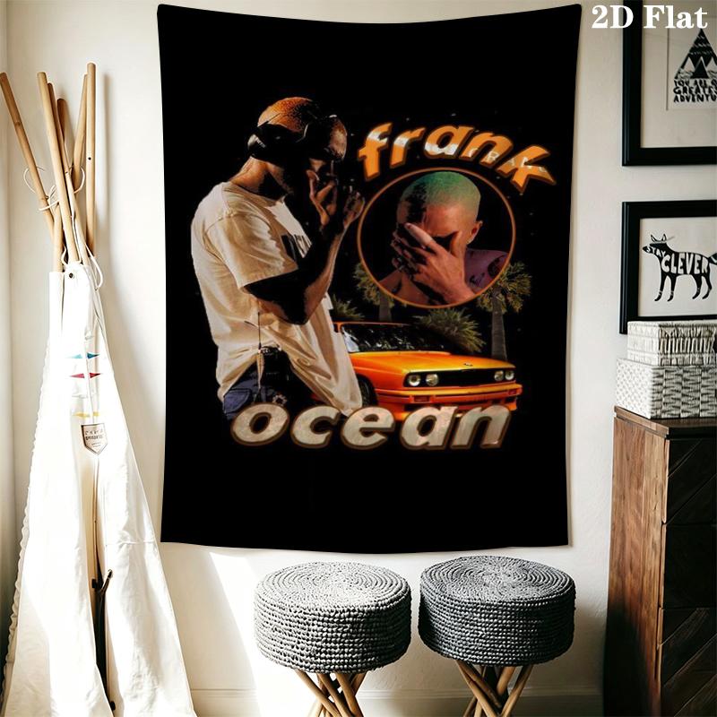 Frank Ocean Wandteppich Ästhetischer Wandbehang Bedruckte Stoffdecke Dekorative Wandteppiche für Schlafzimmer Wohnzimmer Heimdekoration
