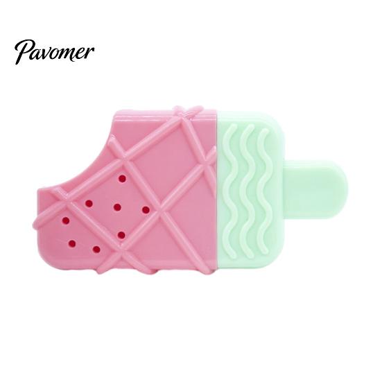 Flexible TPR Teeth Cleaning Toy Dog Cooling Chew Toy, Popsicle Ice Freezer Donut Shape Interactive Training Reusable Freeze for Summer Heat