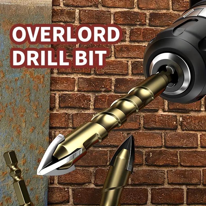 Tile Drilling Drill Bit Glass Cement Concrete Metal Marble Special High Hardness Four-Edged Alloy Drill Bit Dry Drilling 5-12mm