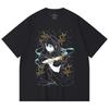 230 g/m² 100% Baumwolle Demon Slayer V46 Tokito Aufdruck Unisex Schweres Baumwoll-T-Shirt