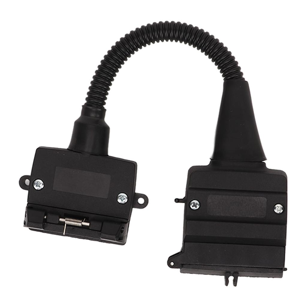 Trailer Adapter 12 Pin Flat Male Plug to 7 Pin Flat Female Socket Trailer Caravan Connector