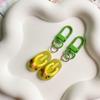 Small Flip Flop Keychain Cute Shoe Pattern Key Rings Resin Texture Assorted Colors Key Holder Suitable for Women Boy
