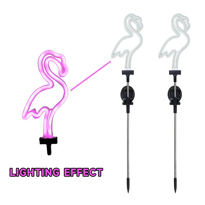Solar-powered Garden Lights Landscape Yard Decoration Ground-mounted Lamp Flamingo Firework Sunflowers Roses Fireflies Jellyfish