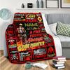 Firefighter Customize Your Name Blanket Warm Comfortable And Soft Blankets Are Suitable For Home Lunch Break Blanket Office Sofa Sofa Gift To