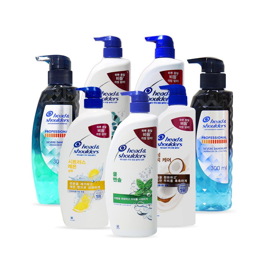 Head & Shoulders Deep Clean Cool Menthol Citrus Lemon Apple Perfume Fresh Scalp Care Shampoo Collection 05)Citrus Lemon Shampoo 800ml x 2