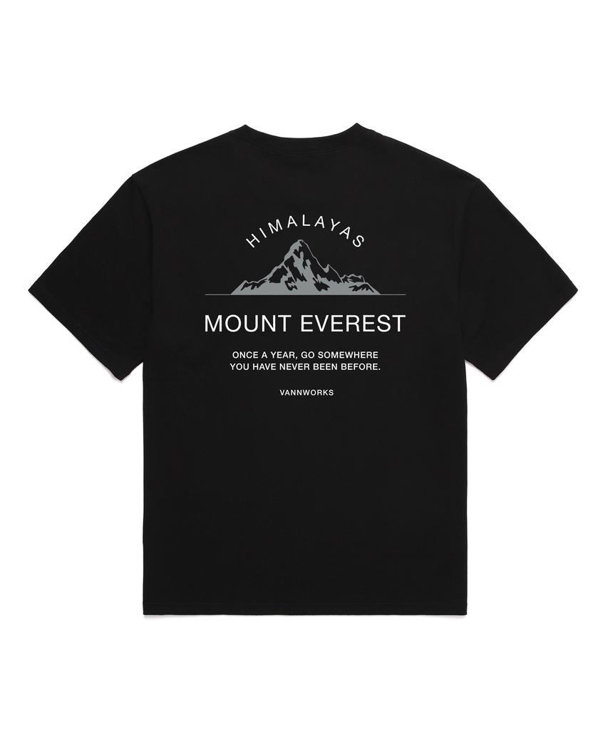 VANNWORKS Mount Everert Oversized Short Sleeve T-Shirt (Vncts237) Black