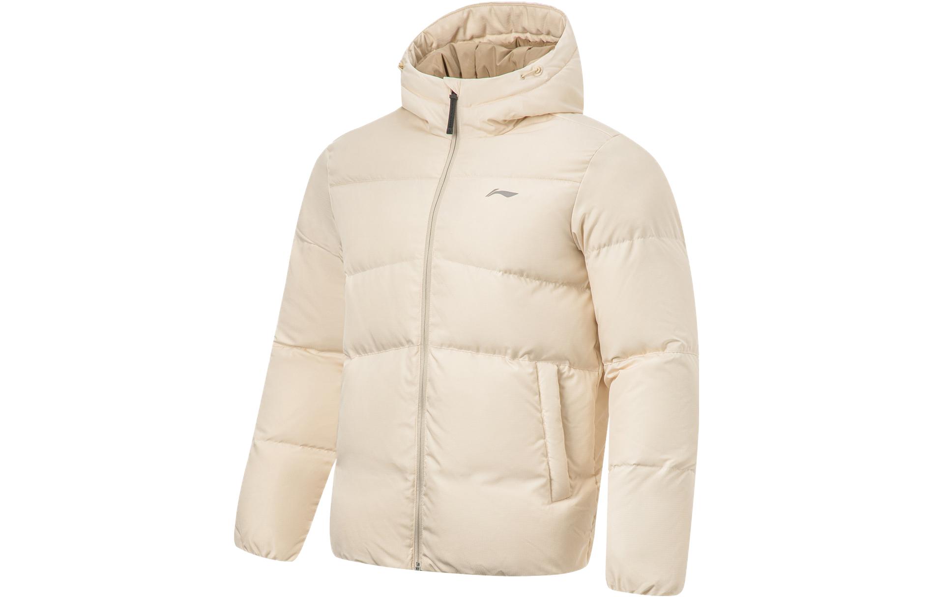 Li Ning Fitness Series Down Jacket Men s Dusty Khaki AYMT061-2 3XL