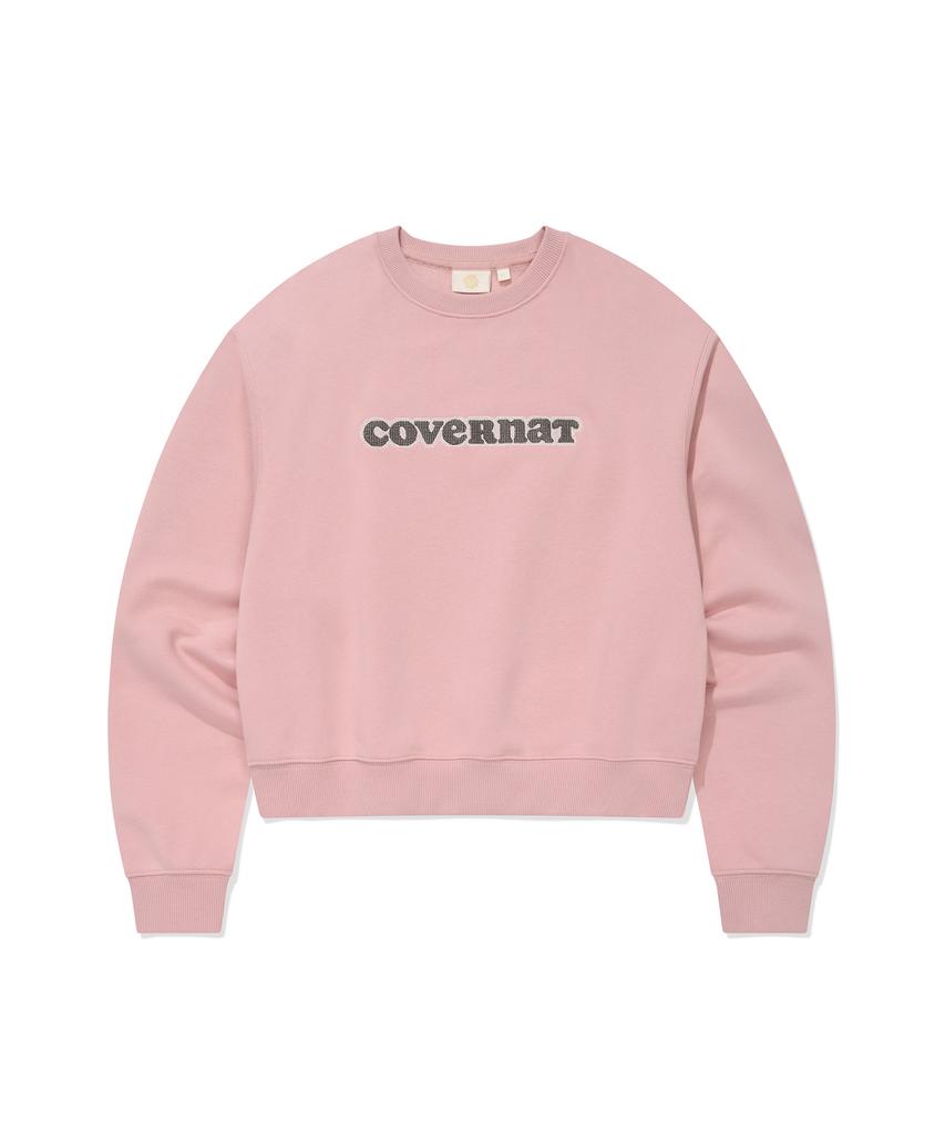 COVERNAT WOMAN Cooper Logo Sweatshirt Light Pink