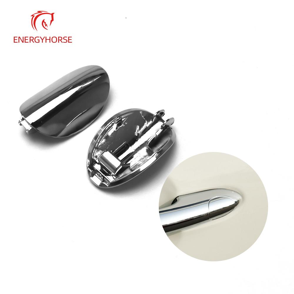 For BMW Mini Cooper JCW One F54 F55 F56 F57 F60 ALL4 Front Outside Door Handle Lock Key Hole Cover Trim Chrome Cap