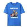 Just Here To Bang USA Flag Funny Beer 4th Of July Cat Lover Men Graphic Tees Mens Clothing Mothers Day
