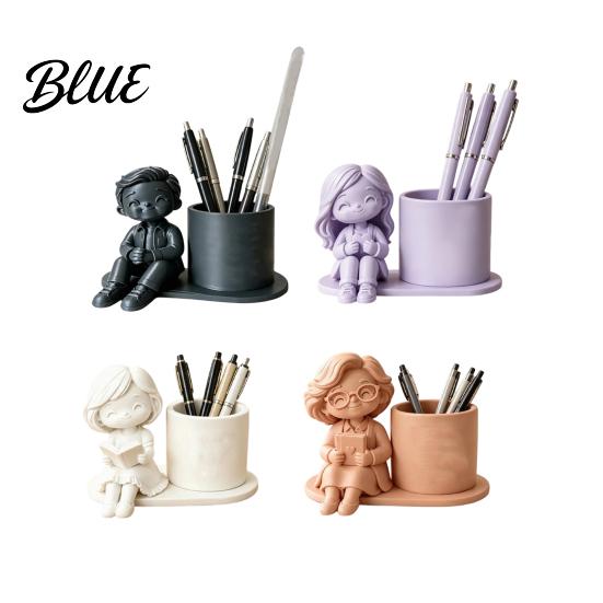 Three-dimensional Pen Stand 3D Printed Holder Creative Desktop Organizer for Pencils Gel Pens Smooth Surface Holder Makeup Brushes Storage Container