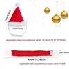 2Pcs/Set Santa Claus Scarf Christmas Pet Costume Set Christmas Decoration  Animal Decorate