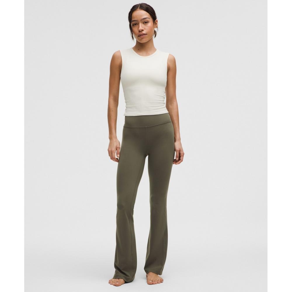 Lululemon Groove Nulu High Rise Flared Pant  Regular Army Green