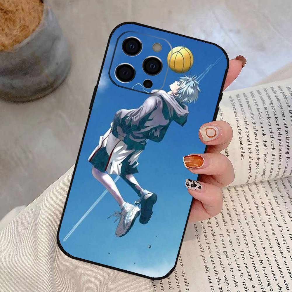 Tetsuya Kuroko Phone Case For iPhone 17,16,15,14,13,12,11 Plus,Pro Max,XS,Soft Silicone Black Cover