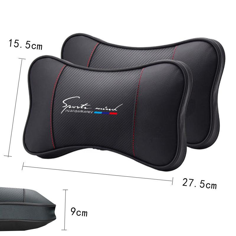 For BMW X6 1Pcs Car Seat Headrest Auto Logo Neck Pillow For BMW Performance F10 F20 F30 E90 E46 E60 X1 X5 X3 X7 M Auto Accessories Interior