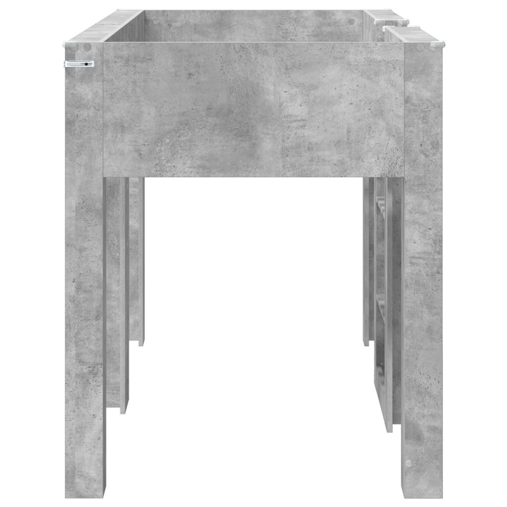 Bunk Bed for Kids Concrete Grey 75 x 190 cm Engineered Wood