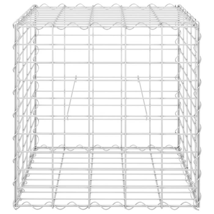 VidaXL Cube Raised Bed Gabion Raised Planter for Flowers Plants Stone Basket Garden Terrace Outdoor Wire 145650