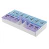 Modern Simplified Plastic Pill Box With Sealed Lids And Multigrid Storage For Daily Medication