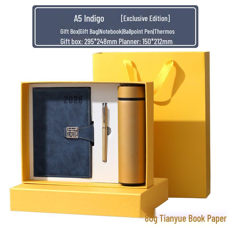 2026 Daily Planner & Business Notebook Set with Gift Box